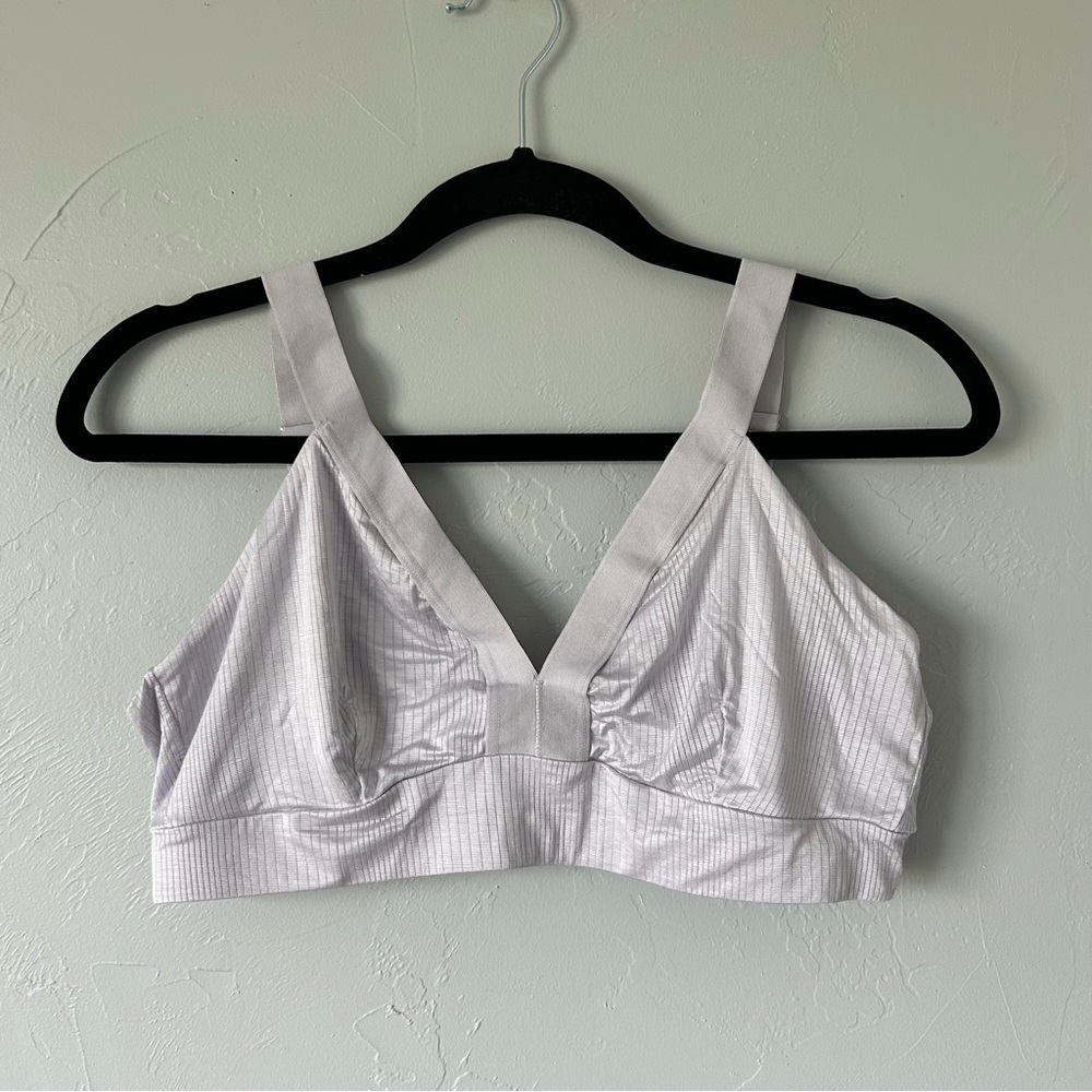 Bodily The Effortless Longline Maternity Nursing Bra in Lavender Haze Size Large
